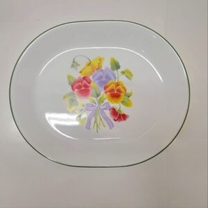 Corelle Summer Blush 12" Oval Serving Platter